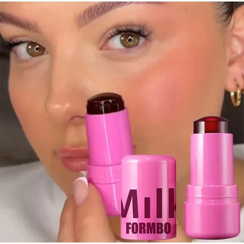 UniQart ® 3-in-1 Milk Jelly Tint – Lip, Cheek & Eye Stick - Long Lasting Matte Makeup