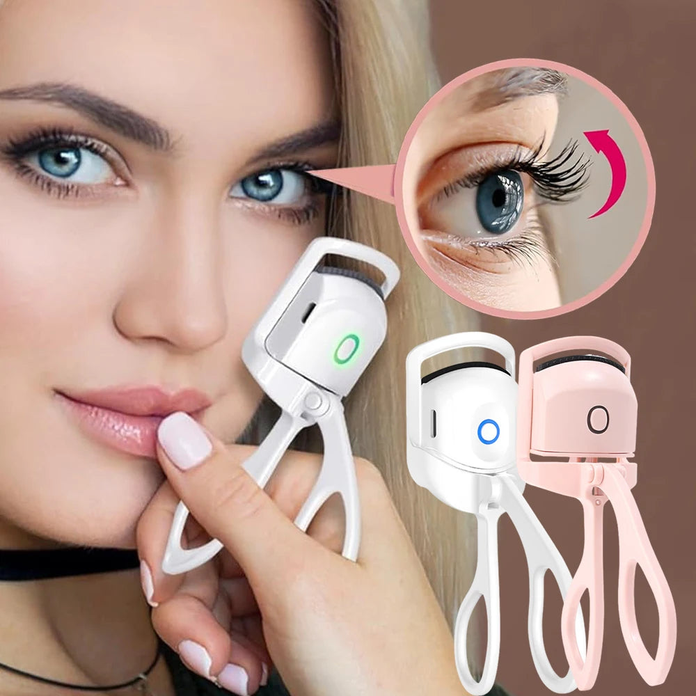 UniQart ® USB Rechargeable Electric Eyelash Curler – Quick Heat, Long-Lasting Curl