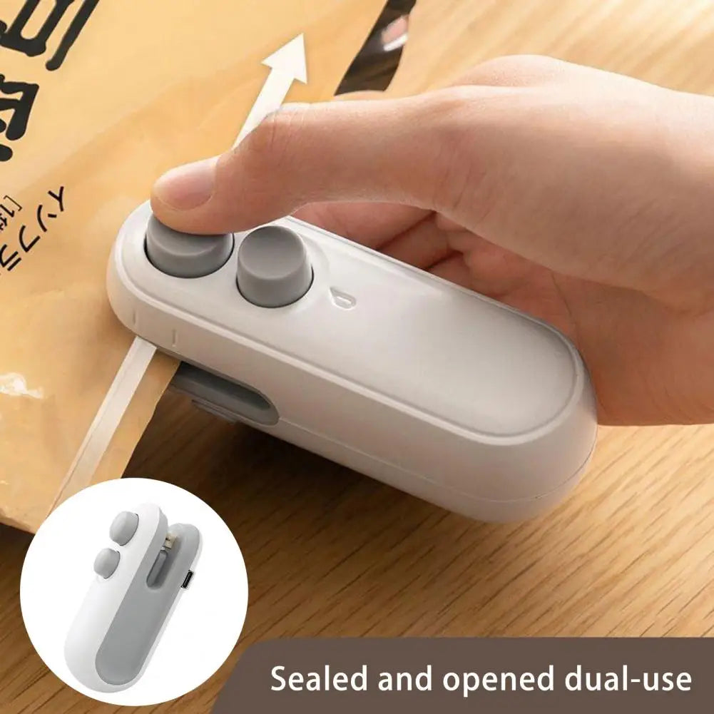 UniQart ® Mini Portable USB Rechargeable Bag Sealer _ Food Freshness Sealing Machine