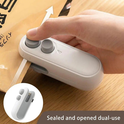 UniQart ® Mini Portable USB Rechargeable Bag Sealer _ Food Freshness Sealing Machine