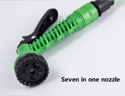 UniQart ®  Expandable Magic Garden Hose Pipe 25FT-100FT with 7 Spray Patterns & Car Wash Gun | Flexible Watering Tool