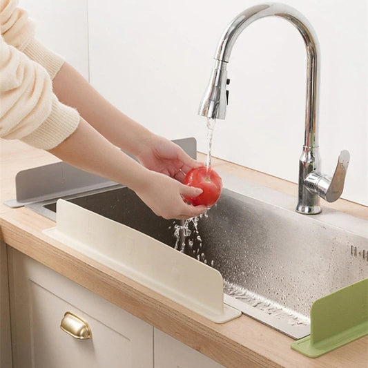 UniQart ® Silicone Sink Splash Guard – Anti-Splash Faucet Protector for Easy Dishwashing
