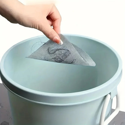 UniQart ® 10 Pcs Disposable Drain Hair Catcher Stickers – Anti-Clog Mesh Filter for Bathroom, Sink & Kitchen