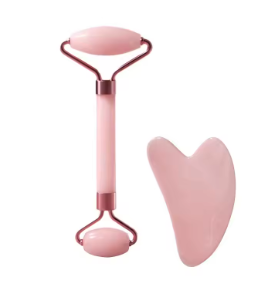 UniQart ® Roller & Gua Sha Set – Facial Roller & Massage Tool for Face, Eyes, Neck & Body