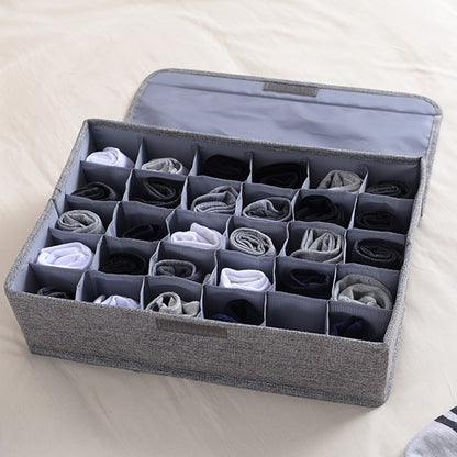 UniQart ® 24-Cell Collapsible Storage Organizer – Divider for Socks, Underwear & Accessories