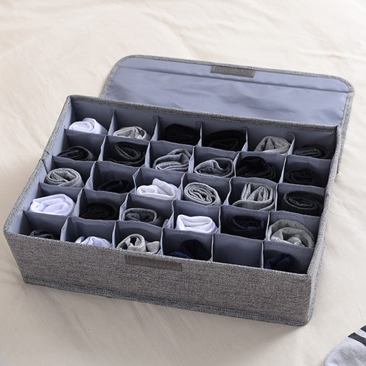 UniQart ® 24-Cell Collapsible Storage Organizer – Divider for Socks, Underwear & Accessories