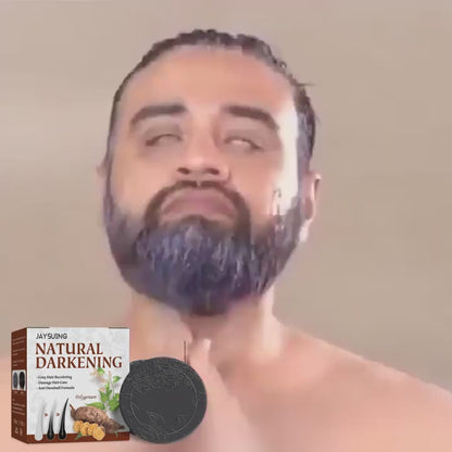 UniQart ® Polygonum Hair Darkening Shampoo Bar _ He Shou Wu Essence for Gray Hair to Black