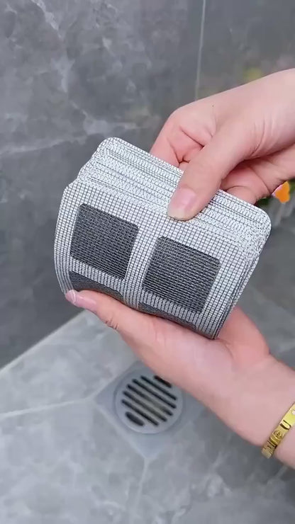 UniQart ® 10 Pcs Disposable Drain Hair Catcher Stickers – Anti-Clog Mesh Filter for Bathroom, Sink & Kitchen